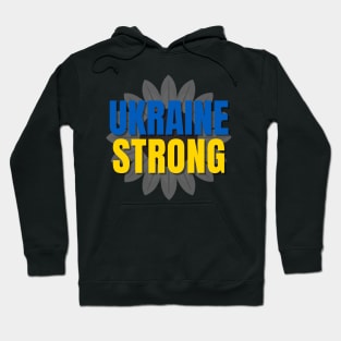 Ukraine Strong Sunflower - Ukraine Flag - Show Support Hoodie